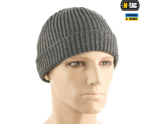 M-TAC ШАПКА ВЯЗАНАЯ 100% АКРИЛ GREY