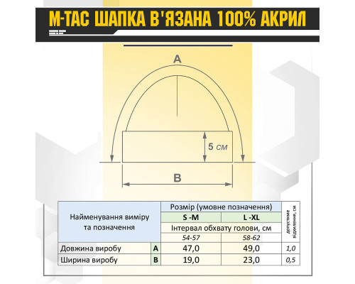 M-TAC ШАПКА ВЯЗАНАЯ 100% АКРИЛ GREY