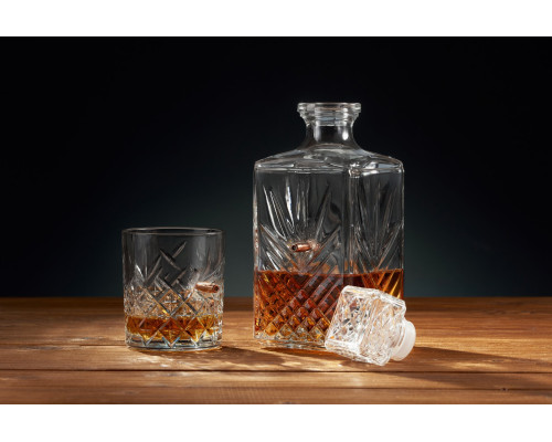 Набор 3 стакана виски и графин "Хрусталь"
