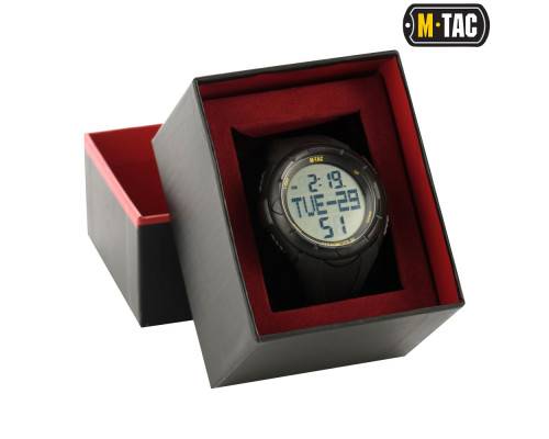M-TAC ЧАСЫ ТАКТИЧЕСКИЕ С ШАГОМЕРОМ ЧЕРНЫЕ
