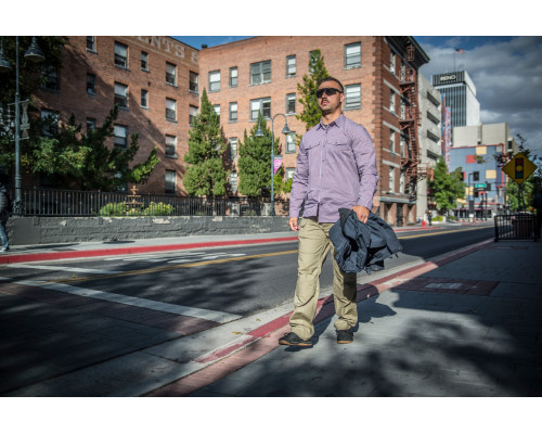 Рубашка Covert Concealed Carry Shirt - Scarlet Flame Checkered