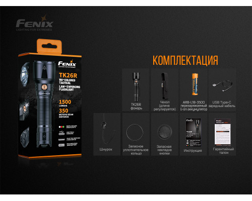 Фонарь ручной Fenix TK26R