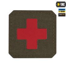M-TAC НАШИВКА MEDIC CROSS LASER CUT RANGER GREENRED