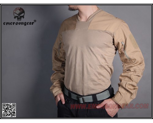 Тактическая рубашка EmersonGear Arc Style LEAF Talos LT Halfshell Coyote Brown