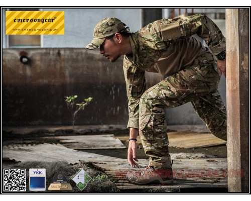 Футболка EMERSON Skin Tight Base Layer Camo Running V Shirts Multicam