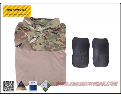 Футболка EMERSON Skin Tight Base Layer Camo Running V Shirts Multicam