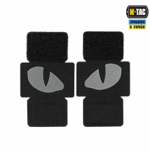 M-TAC НАШИВКА TIGER EYES LASER CUT (ПАРА) REFLECTIVE BLACK