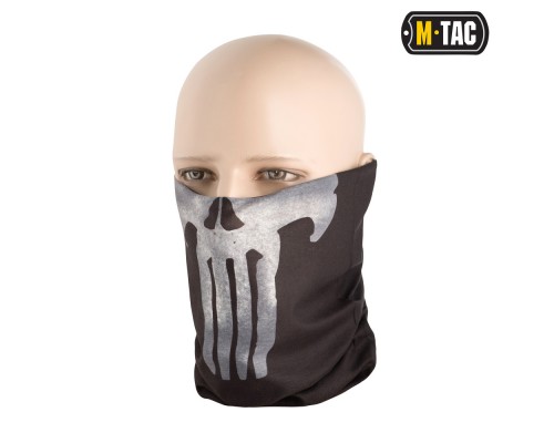 M-TAC ШАРФ-ТРУБА ОБЛЕГЧЕННЫЙ PUNISHER BLACK