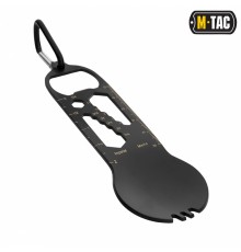 M-TAC МУЛЬТИТУЛСТОЛОВЫЙ ПРИБОР С КАРАБИНОМ ЧЕРНЫЙ