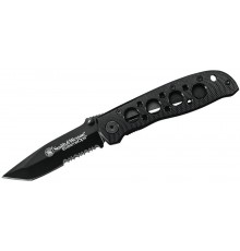 Нож складной Smith & Wesson Extreme Ops Folding Knife 3.2" Black Combo Tanto Blade