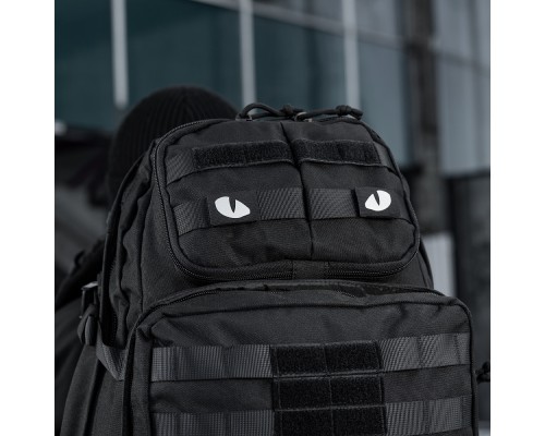 M-TAC НАШИВКА TIGER EYES LASER CUT (ПАРА) REFLECTIVE BLACK