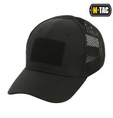 M-TAC БЕЙСБОЛКА С ЛИПУЧКОЙ И СЕТКОЙ FLEX РИП-СТОП BLACK