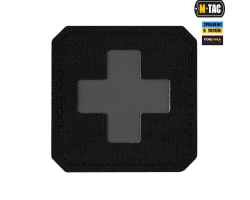 M-TAC НАШИВКА MEDIC CROSS LASER CUT BLACKGREY
