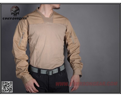 Тактическая рубашка EmersonGear Arc Style LEAF Talos LT Halfshell Coyote Brown