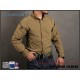 Тактическая рубашка Emersongear Blue Lable ZIP Triple Tech Tac-Shirt Khaki