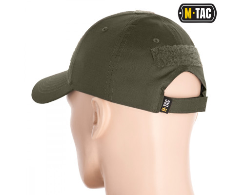 M-TAC БЕЙСБОЛКА С ЛИПУЧКОЙ FLEX РИП-СТОП ARMY OLIVE
