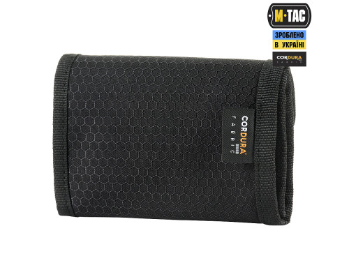 M-TAC КОШЕЛЕК С ЛИПУЧКОЙ ELITE GEN.II HEX BLACK
