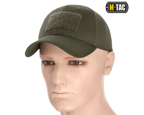 M-TAC БЕЙСБОЛКА С ЛИПУЧКОЙ FLEX РИП-СТОП ARMY OLIVE