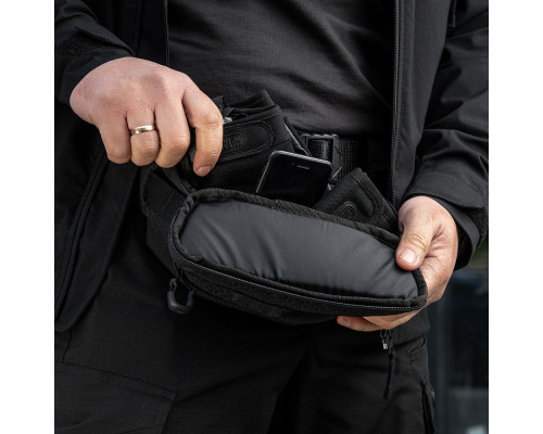 M-TAC СУМКА TACTICAL WAIST BAG ELITE HEX BLACK