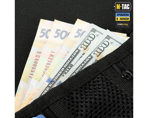 M-TAC КОШЕЛЕК С ЛИПУЧКОЙ ELITE GEN.II HEX BLACK