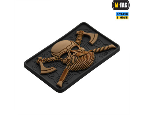 M-TAC НАШИВКА BEARDED SKULL 3D ПВХ BLACKCOYOTE