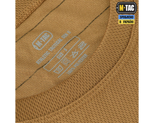 M-TAC ФУТБОЛКА ПОТООТВОДЯЩАЯ ATHLETIC GEN. 2 COYOTE BROWN