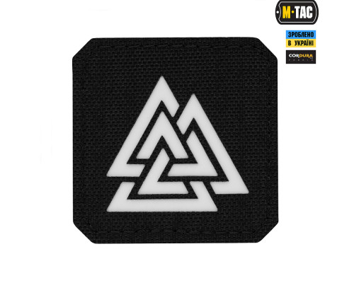 M-TAC НАШИВКА ВАЛЬКНУТ LASER CUT BLACK/GID