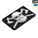 M-TAC НАШИВКА BEARDED SKULL 3D ПВХ BLACKWHITE