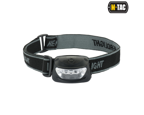 M-TAC ФОНАРЬ НАЛОБНЫЙ 4+1 LED BLACK