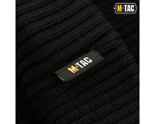 M-TAC ШАПКА ВЯЗАНАЯ 100% АКРИЛ BLACK