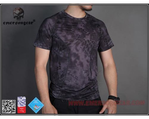 Футболка EMERSON Skin Tight Base Layer Camo Running Shirt Typhoon