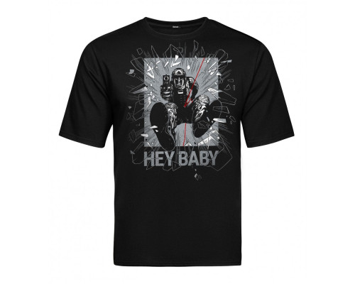 Футболка V-TAC - Hey Baby Black