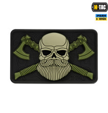 M-TAC НАШИВКА BEARDED SKULL 3D ПВХ BLACKOLIVE