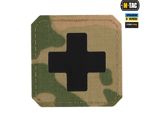 M-TAC НАШИВКА MEDIC CROSS LASER CUT MULTICAMBLACK