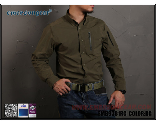 Тактическая рубашка Emersongear Blue Lable Triple Tech Tac-Shirt Ranger Green