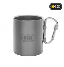 M-TAC ТЕРМОКРУЖКА С КАРАБИНОМ НЕРЖ.