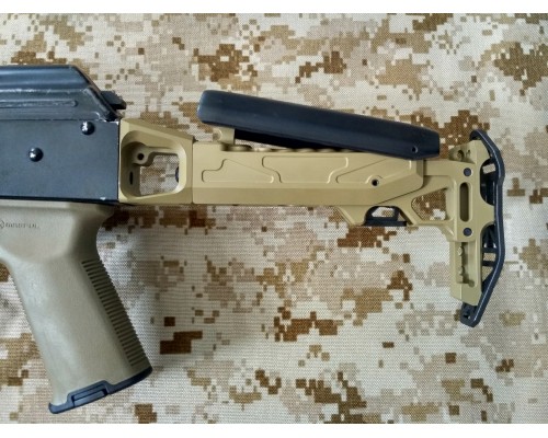 Фиксированный приклад для АК CRC 5002/9035 Cerakote Coated Coyote Tan, Armor Black, Forest Green