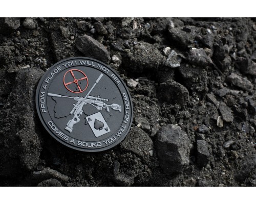 M-TAC НАШИВКА UKRAINIAN SNIPERS ПВХ ЧЕРНАЯ