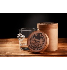 Стакан для виски "Спинер" в деревянном тубусе