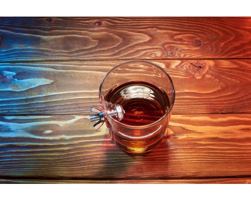 Стакан для виски "Спинер" в деревянном тубусе