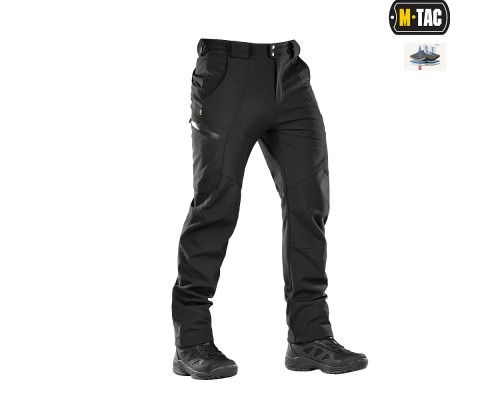 M-TAC БРЮКИ SOFT SHELL WINTER BLACK