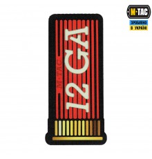 M-TAC НАШИВКА 12GA AMMO BLACK/GID