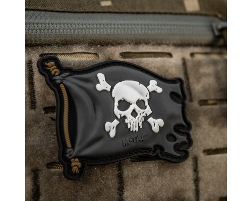 M-TAC НАШИВКА ВЕСЕЛИЙ РОДЖЕР PVC BLACK