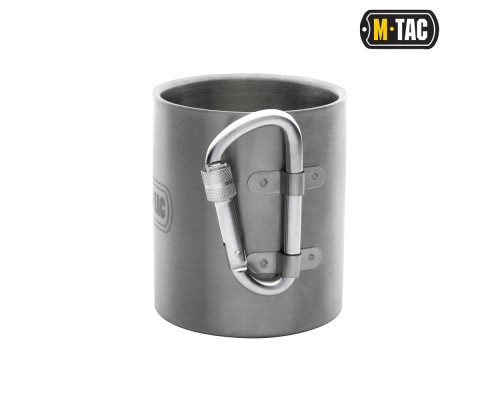 M-TAC ТЕРМОКРУЖКА С КАРАБИНОМ НЕРЖ.