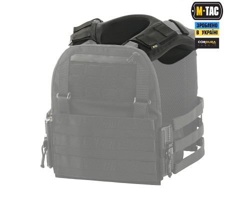 M-TAC ДЕМПФЕР ПЛЕЧЕВОЙ ДЛЯ ПЛИТОНОСКИ CUIRASS QRS BLACK