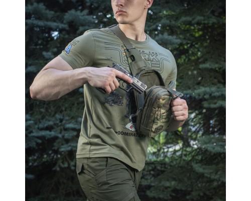 M-TAC СУМКА SLING PISTOL BAG ELITE HEX MULTICAM/RANGER GREEN