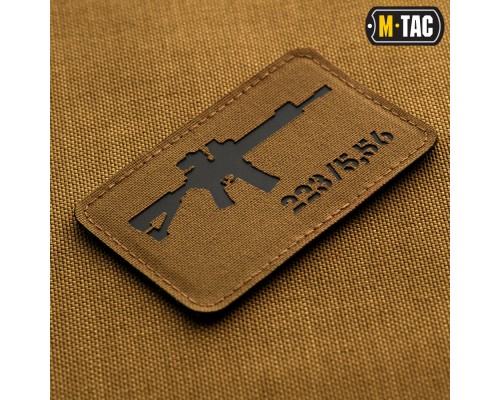 M-TAC НАШИВКА AR-15 2235,56 LASER CUT COYOTEBLACK