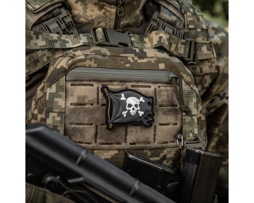 M-TAC НАШИВКА ВЕСЕЛИЙ РОДЖЕР PVC BLACK