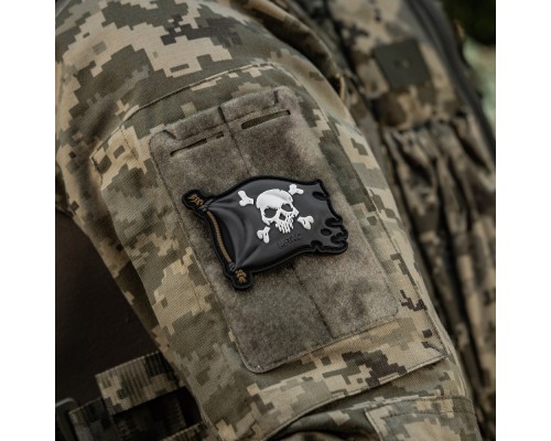 M-TAC НАШИВКА ВЕСЕЛИЙ РОДЖЕР PVC BLACK