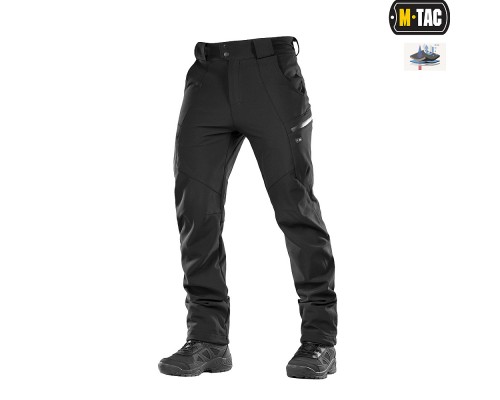 M-TAC БРЮКИ SOFT SHELL WINTER BLACK